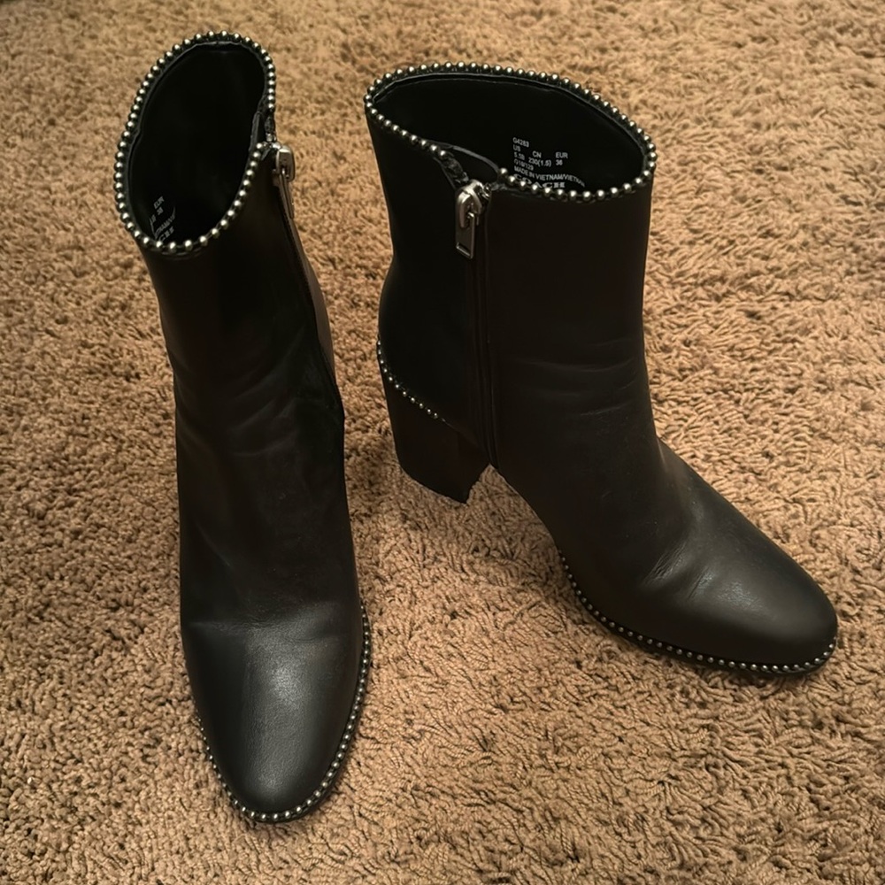 Coach leather ankle boots